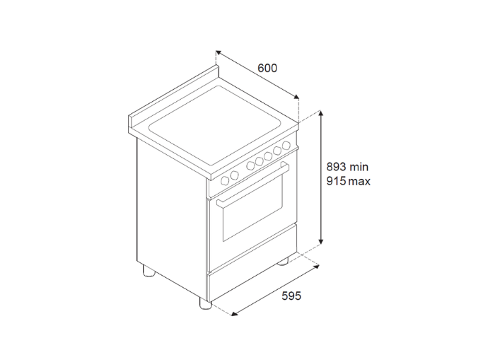 60 cm 4-burner electric oven | Bertazzoni